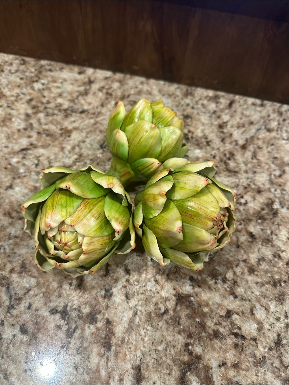 Faux Green Artichokes - Set of Three